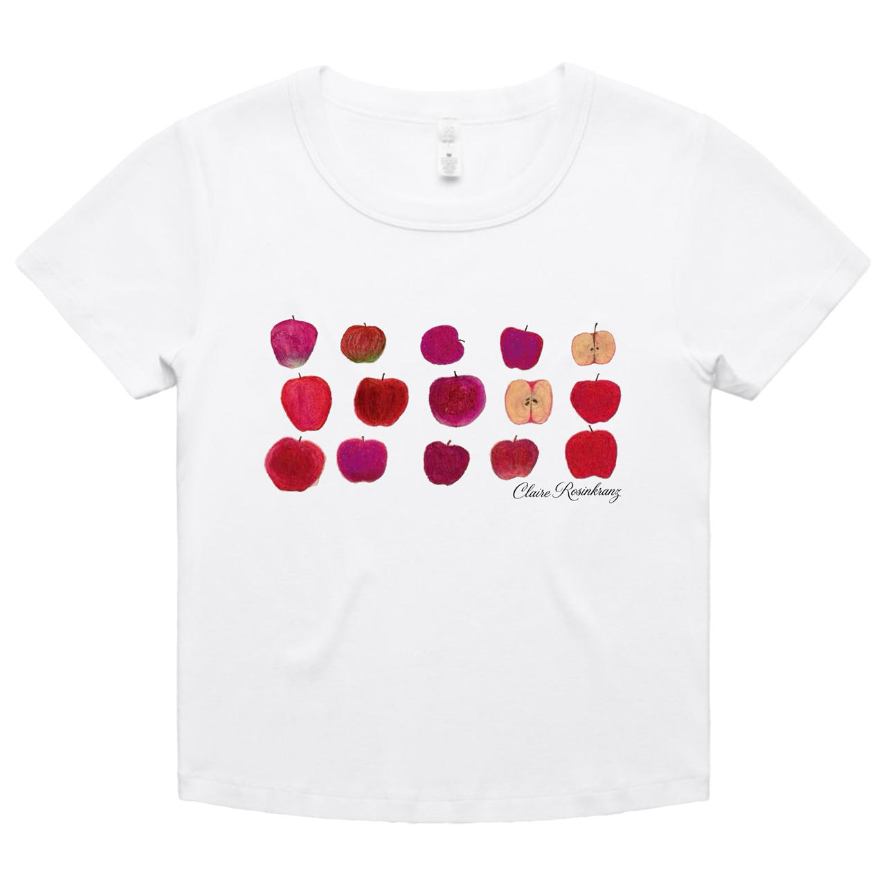 Claire Rosinkranz 2025 Apple Crop Tee – Claire Rosinkranz Official 